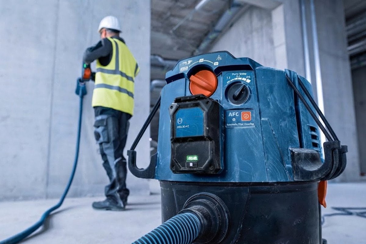 dust extractors with auto-start functionality